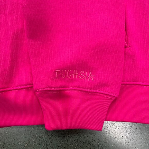 Broken Planet Monochrome Hoodie Fuchsia Pink - Picture 6 of 8